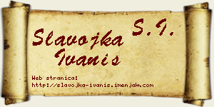 Slavojka Ivaniš vizit kartica